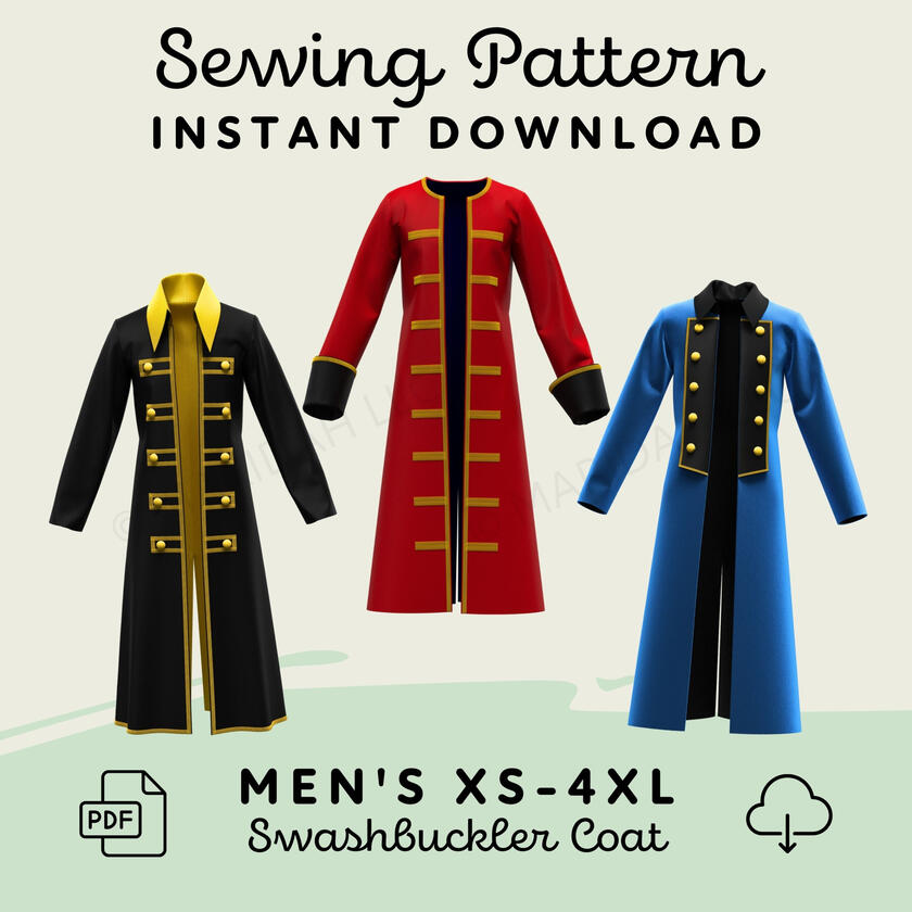 Swashbuckler Coat Sewing Pattern